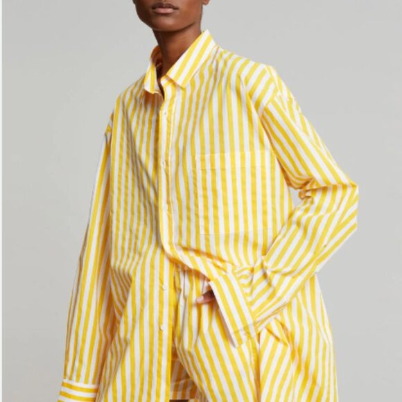 The Frankie Shop Tops - Frankie Shop Liu Shirt - yellow stripe